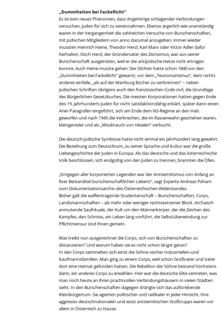 Profil: Akademische Corps als Gäste in der Israelitischen Kultusgemeinde (2/4)