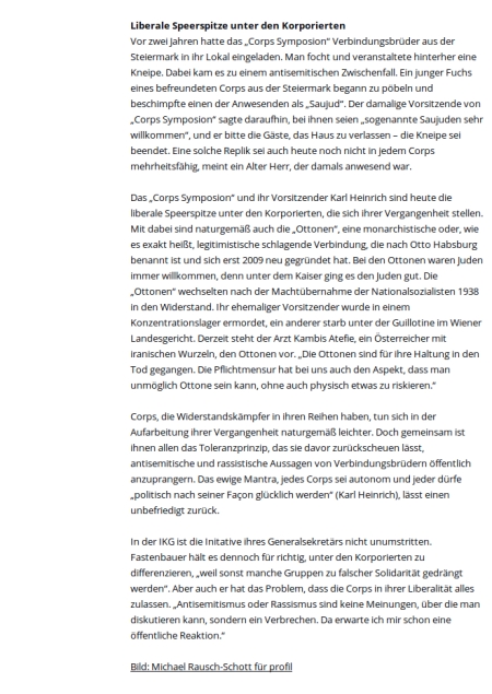 Profil: Akademische Corps als Gäste in der Israelitischen Kultusgemeinde (4/4)